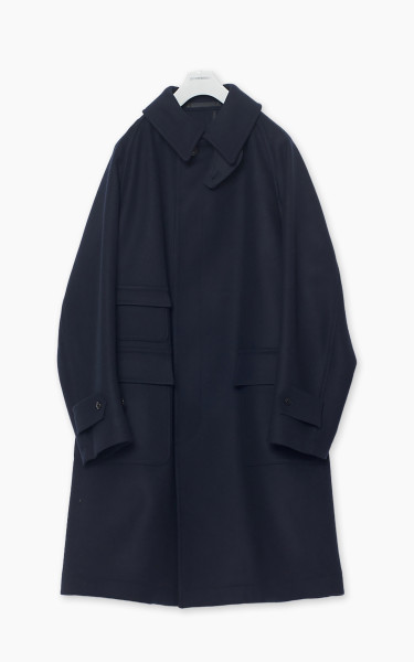 Kaptain Sunshine Traveller Coat Wool Top Navy