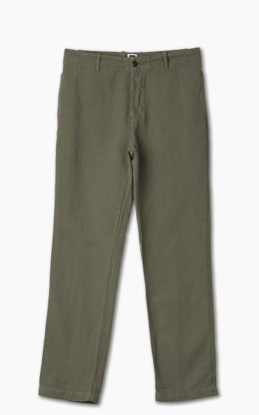 Tellason Army Chino Cotton Linen Slub Moss