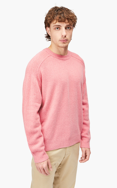 YLÈVE Wool Boucle Knit Pullover Pink | Cultizm