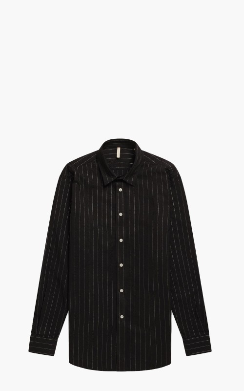 Sunflower Classic Shirt Black / Silver Stripe
