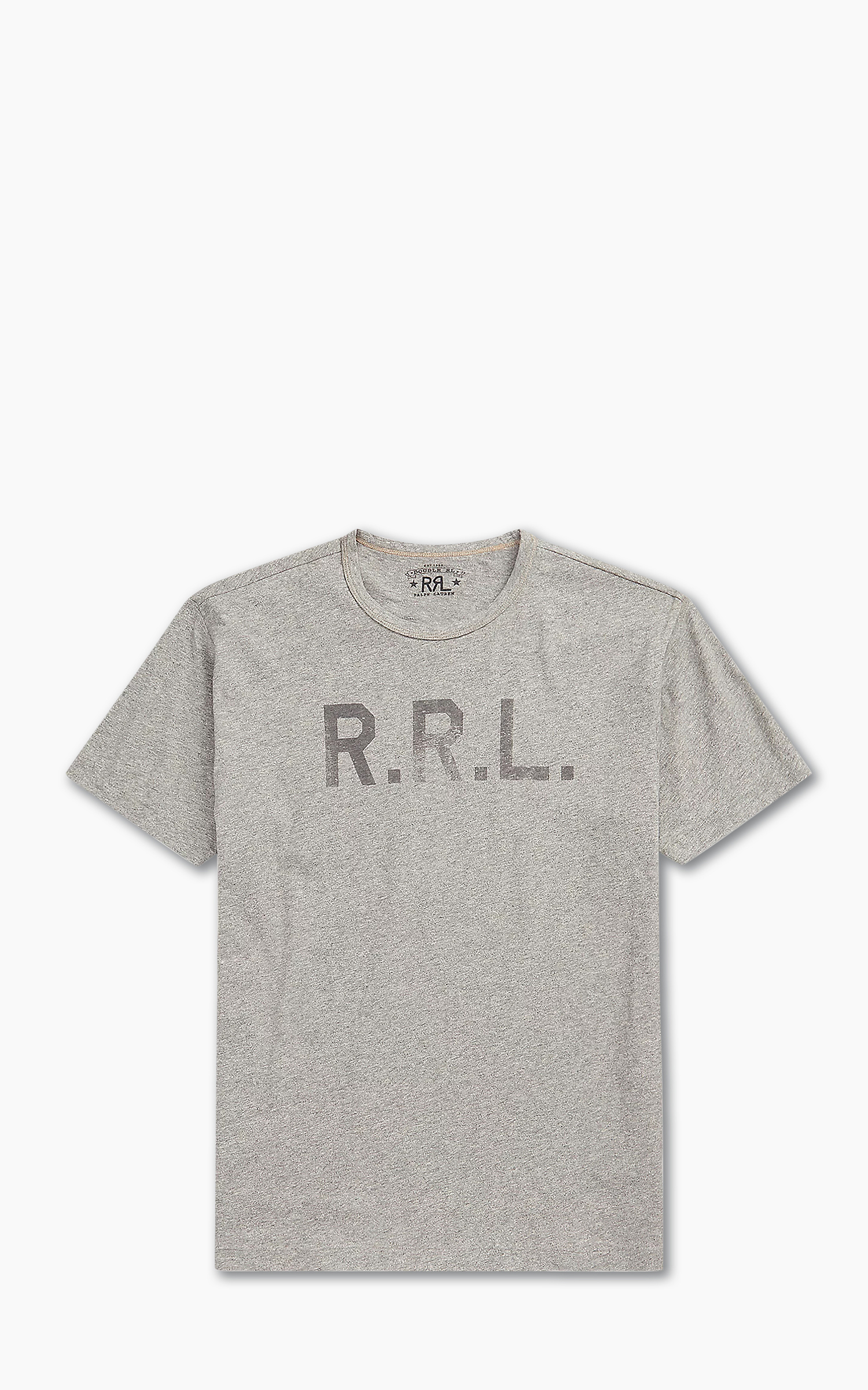 RRL Logo Jersey T-Shirt Heather Grey | Cultizm