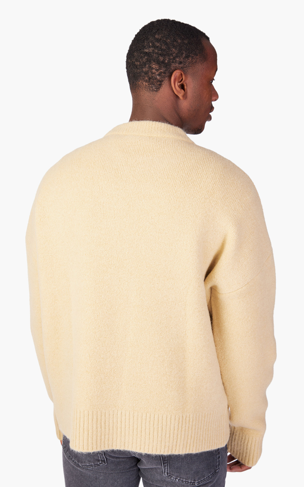 AMI Paris Off White ADC Sweater Alpaca Vanilla | Cultizm