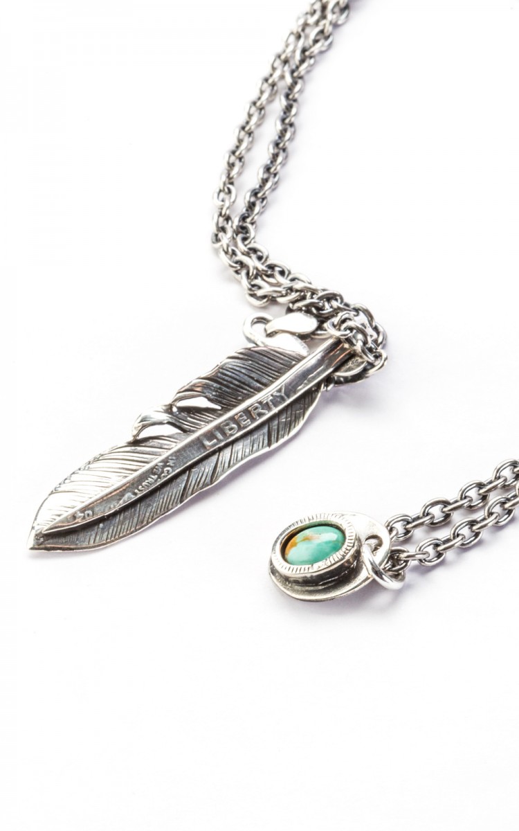 North Works N-410 Necklace 925 Silver Liberty Feather | Cultizm