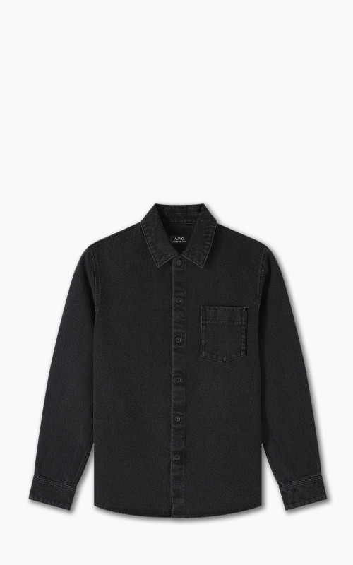 A.P.C. Surchemise Vittorio Stonewashed Black