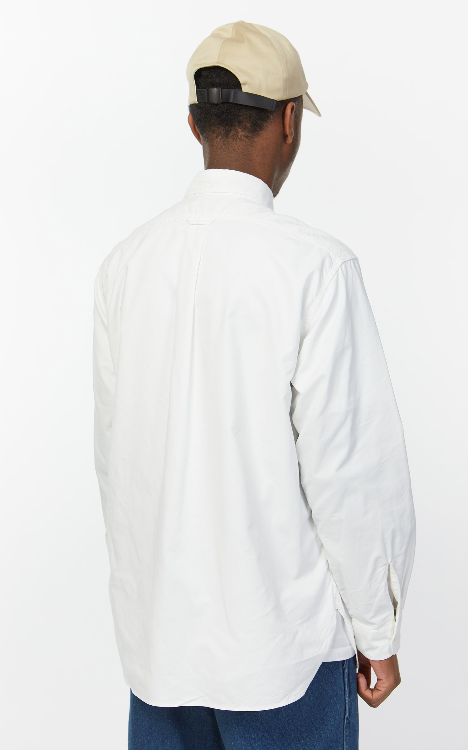 Nanamica Button Down Wind Shirt White | Cultizm