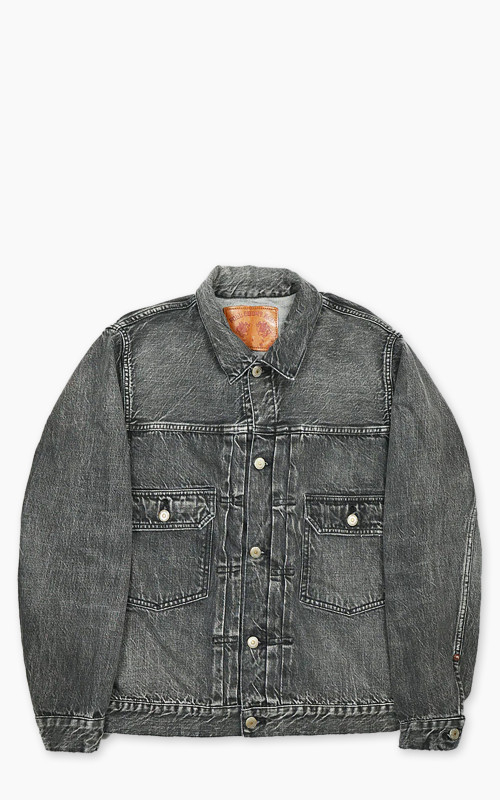 Fullcount 2102BKHW Type 2 Selvedge Denim Jacket Dartford Black