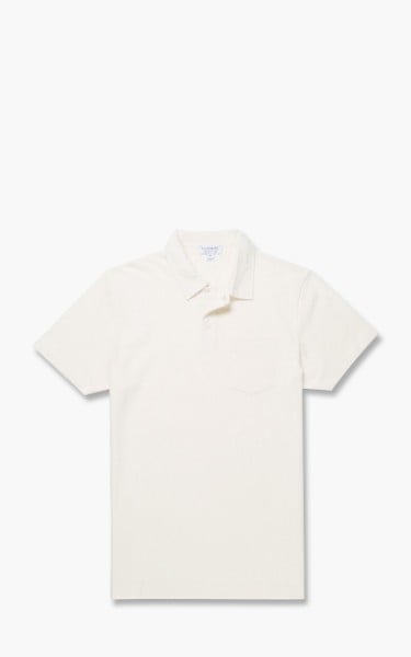 Sunspel Riviera Short Sleeve Polo Shirt Archive White MPOL1026-WHAI-archive-white