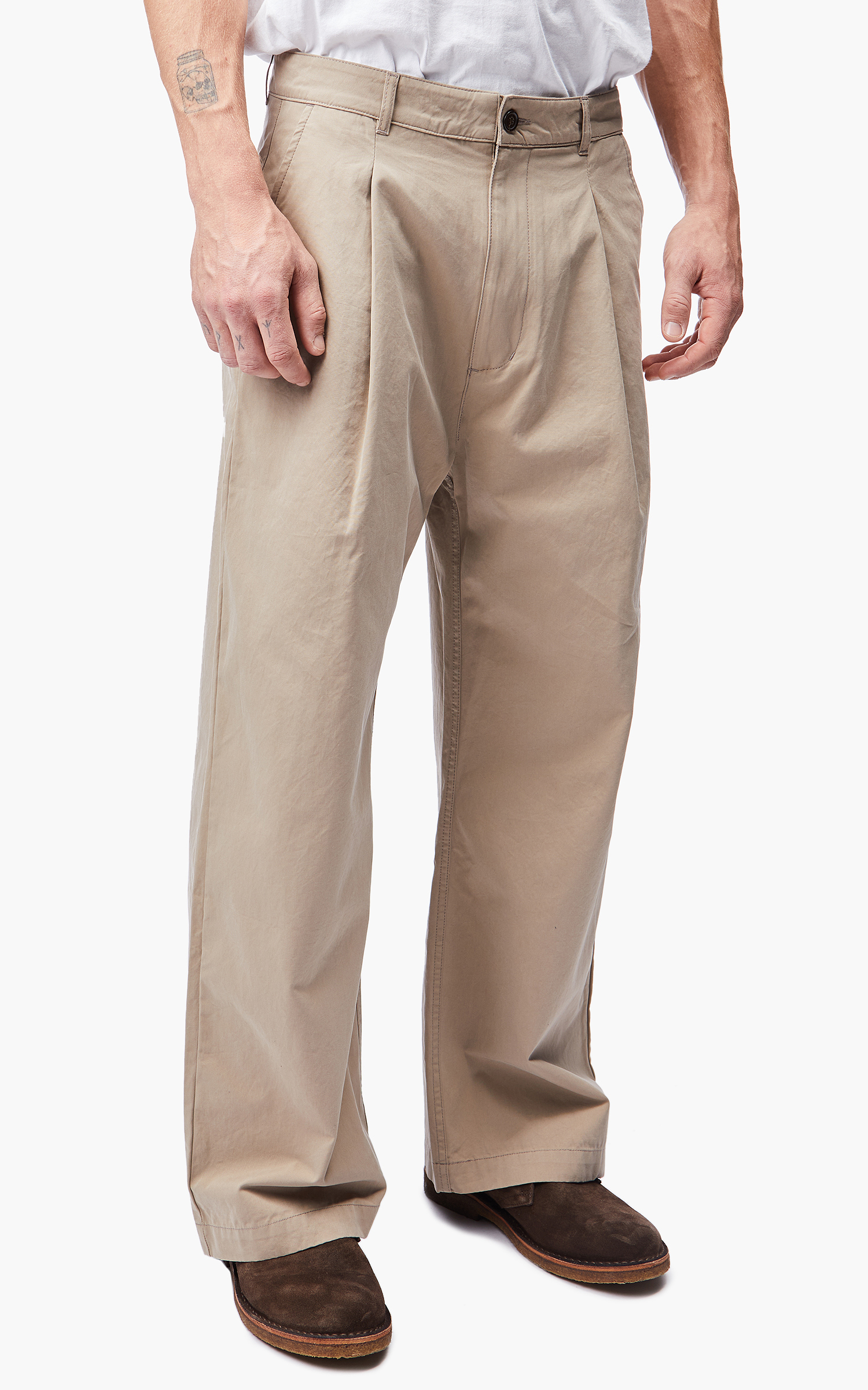 Universal Works Clean Sailor Pant Sand | Cultizm Universal Works Clean Sailor Pant Sand | Cultizm