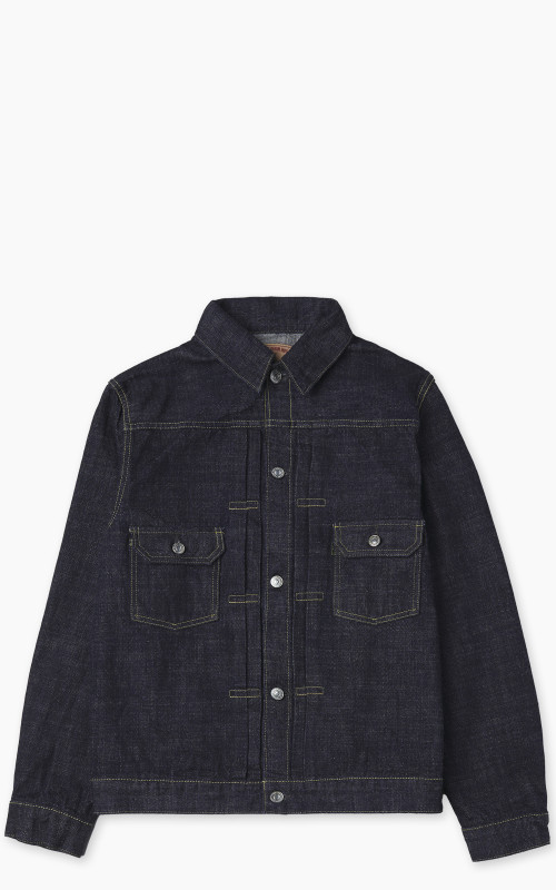FOB Factory F2378 Type 2 Selvedge Denim Jacket Rinsed Indigo