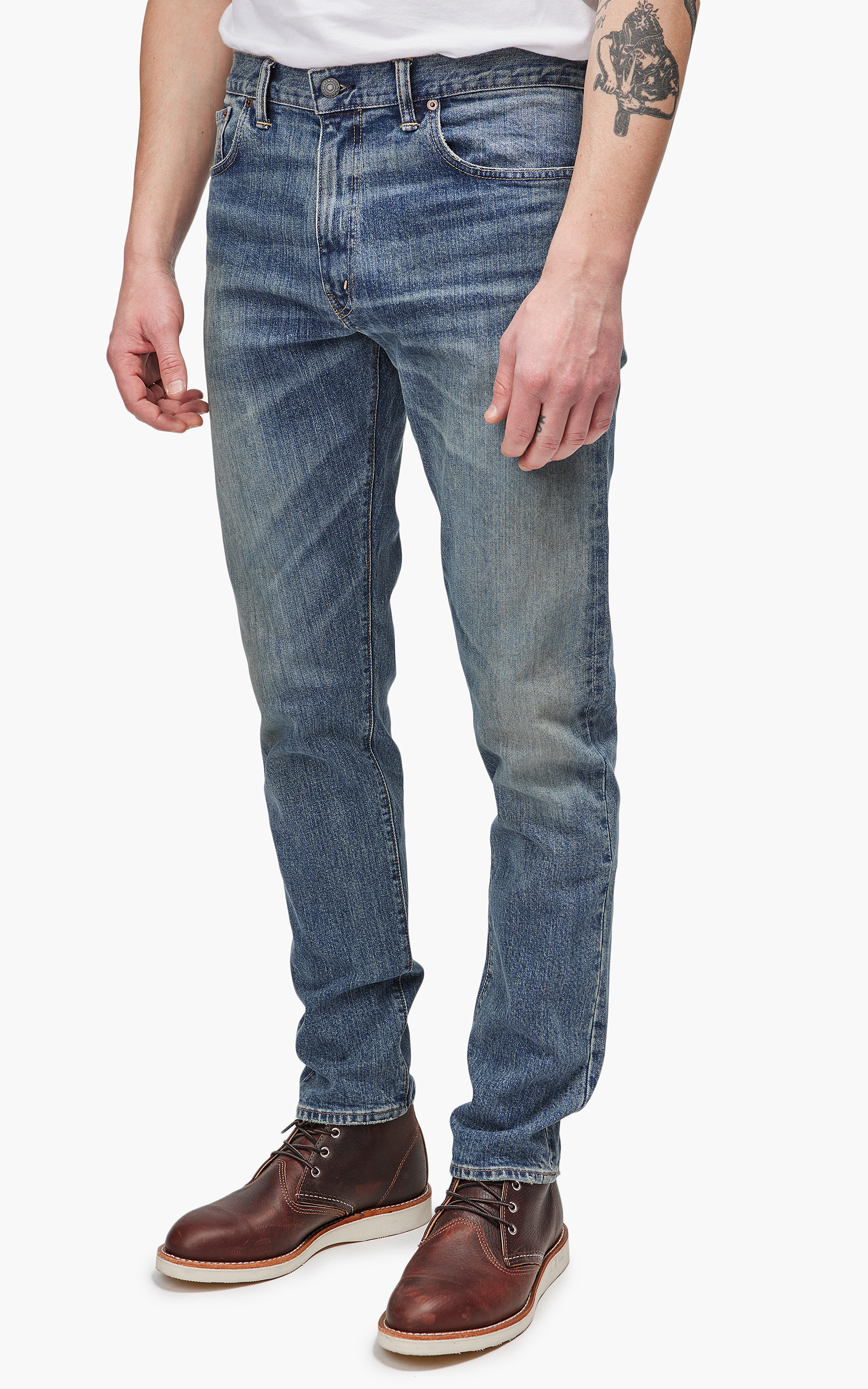 RRL Slim Narrow Jeans Eakins Wash | Cultizm