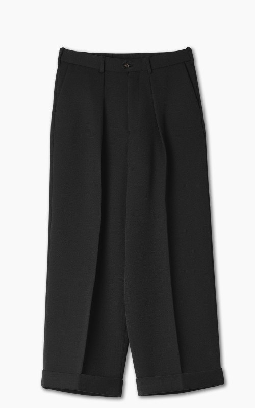 Markaware Pleated Wide Trousers Black