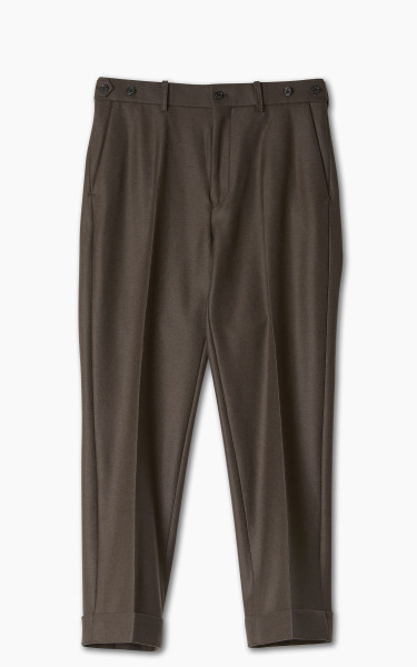 Markaware Flat Tapered Trousers Brown