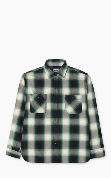 Houston Ombre Check Viyella Shirt Green