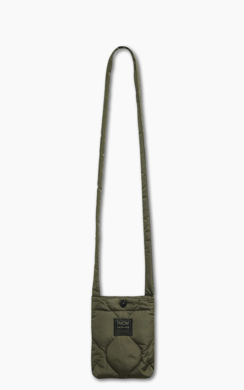 Taion Military Crossbody Down Bag S Dark Olive