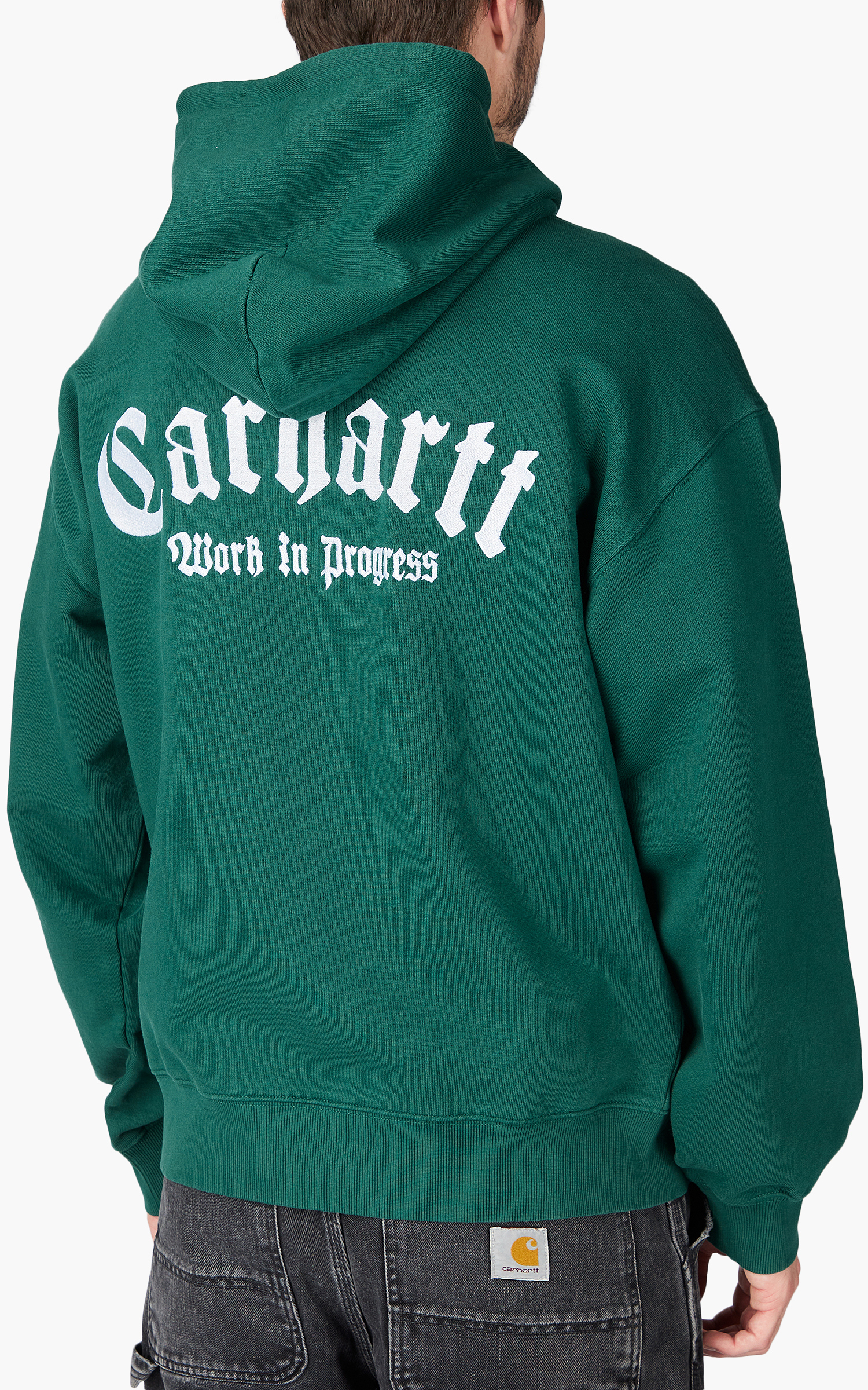 W´ HOODED ONYX SCRIPT SWEAT Carhartt WIP Women's Clothing