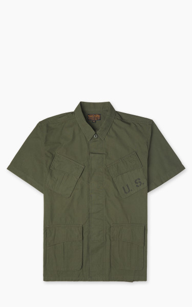 Pherrow’s 25S-PJFH1 Short Sleeve Jungle Fatigue Jacket Olive