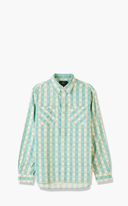 RRL Farrell Shirt Green/Cream