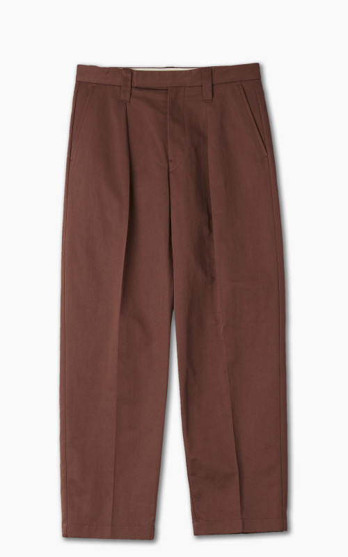 Lemaire One Pleat Pants Chocolate Fondant