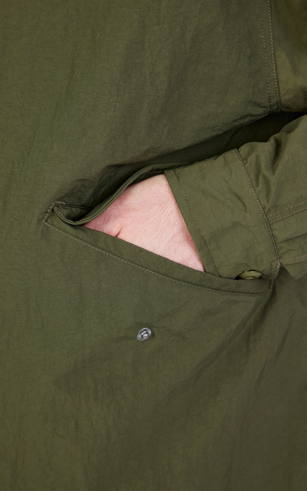 3sixteen Fishtail Parka Moss Nylon | Cultizm