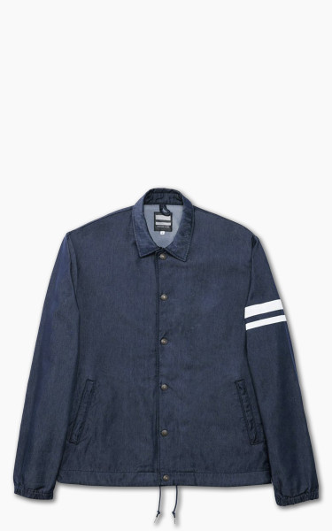 Momotaro Jeans GTB Nylon Denim Coach Jacket Navy