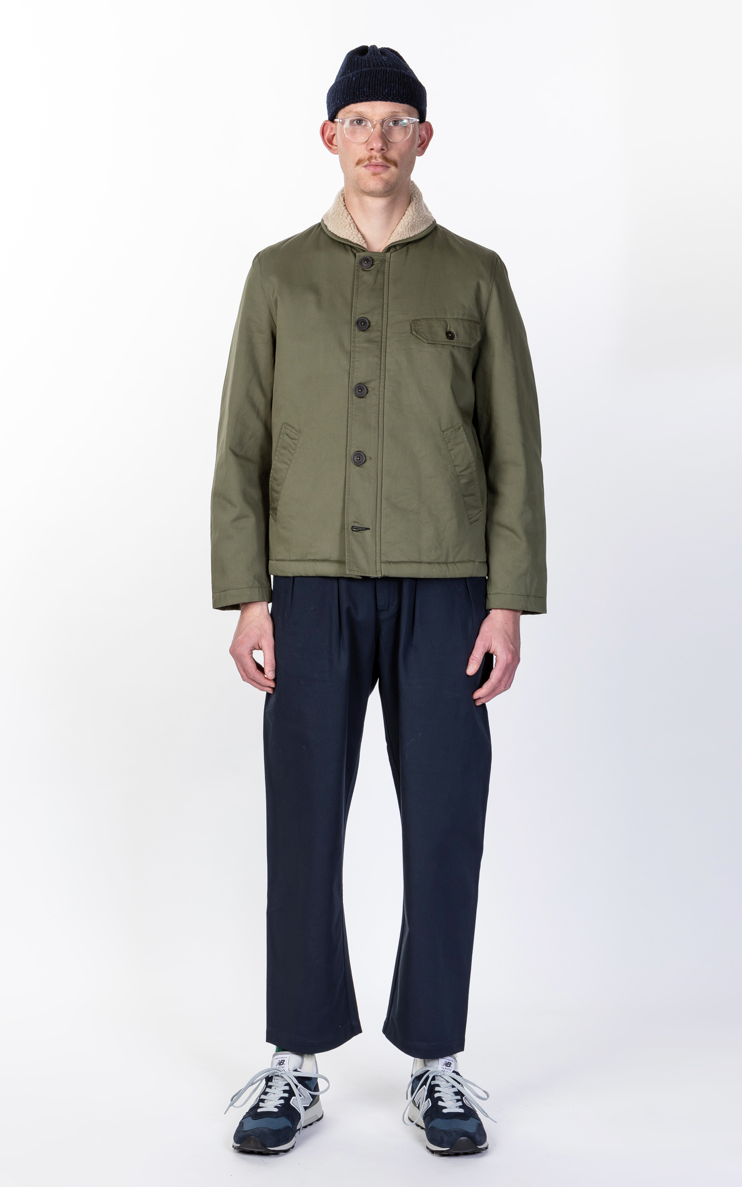 Universal works online double pleat pant