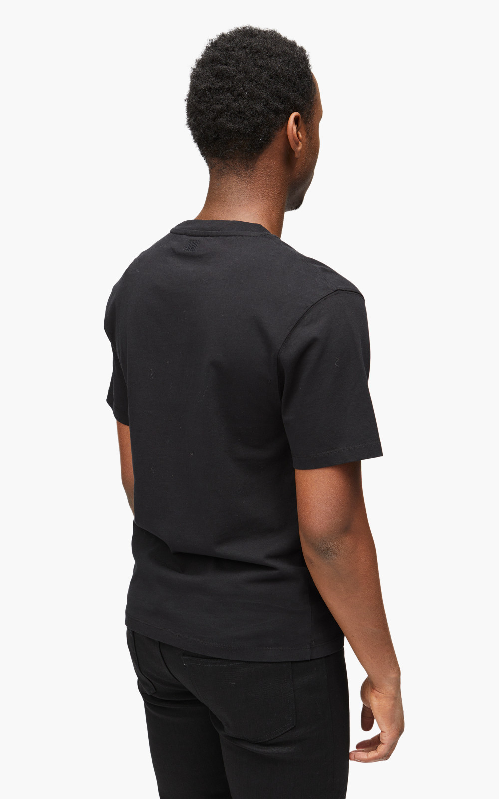 パーカー・フーディ AMI Men T Shirts USW227749 Black Black Ami De Coeur T-Shirt | AMI PARIS