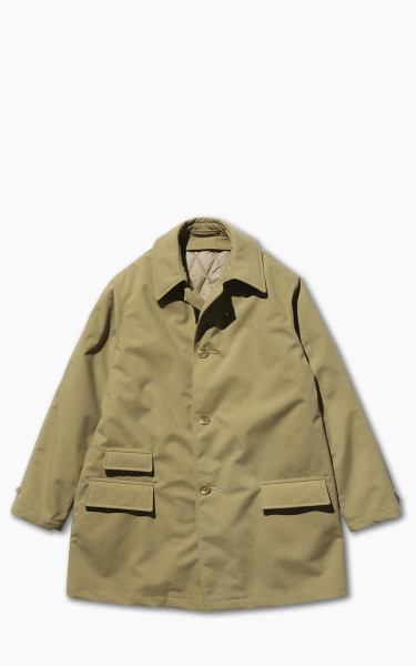 Beams Plus 3-Layer Nylon Oxford Puff Half Coat Tan