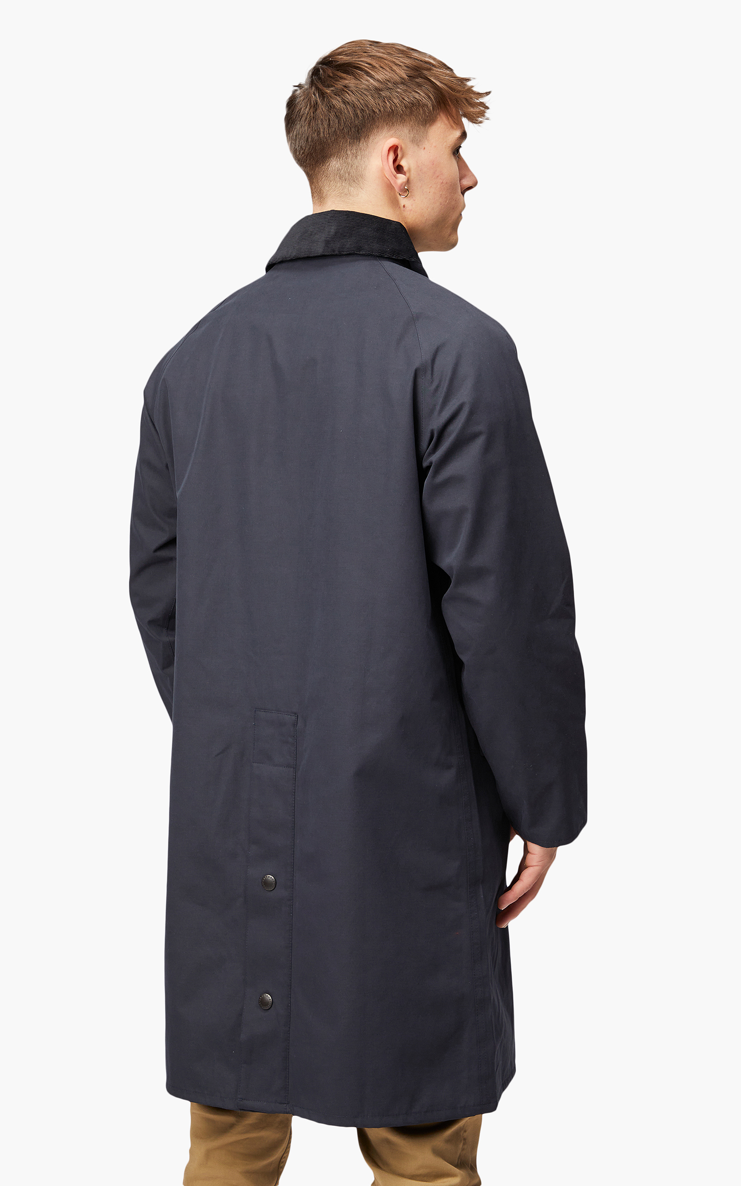 Barbour White Label Waterproof SL Burghley Jacket Navy | Cultizm