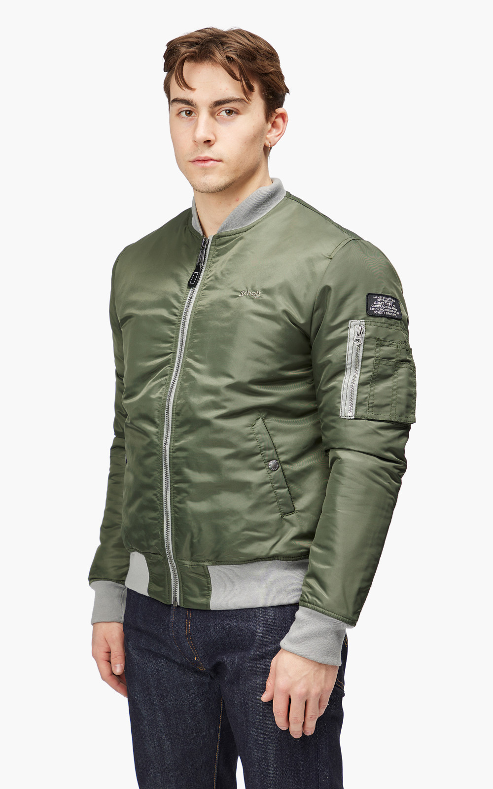 2024人気特価 Sage Jacket Bomber RS Airforce NYC Schott Khaki Cultizm | ミリタリージャケット