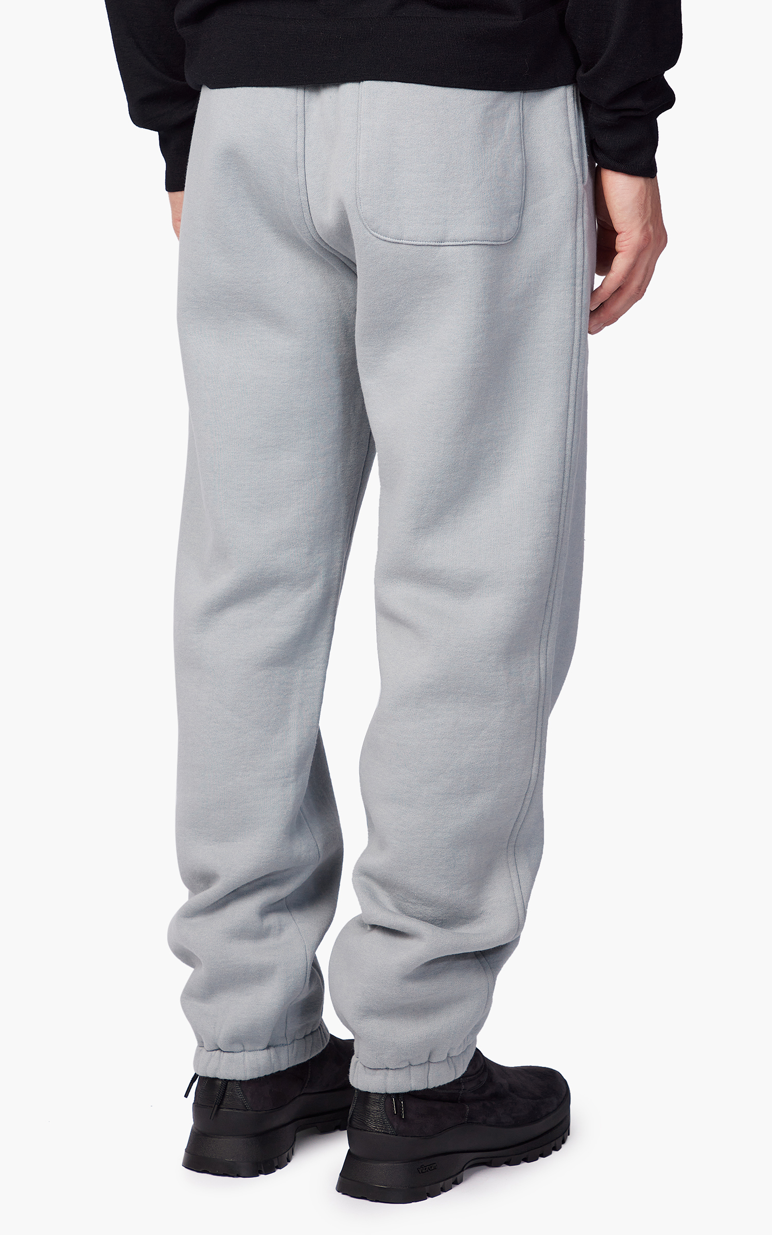 AURALEE SMOOTH SOFT SWEAT PANTS BLUE GRAY