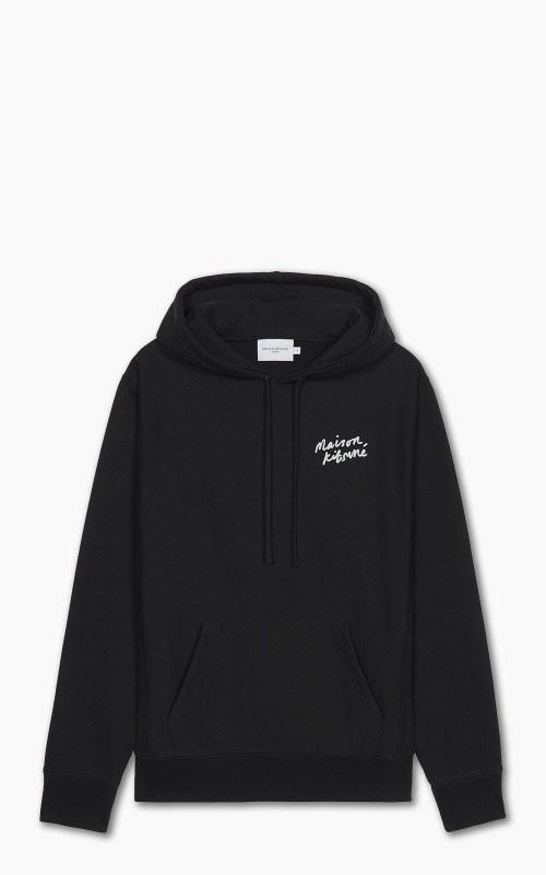 Maison Kitsuné Mini Handwriting Relaxed Hoodie Black