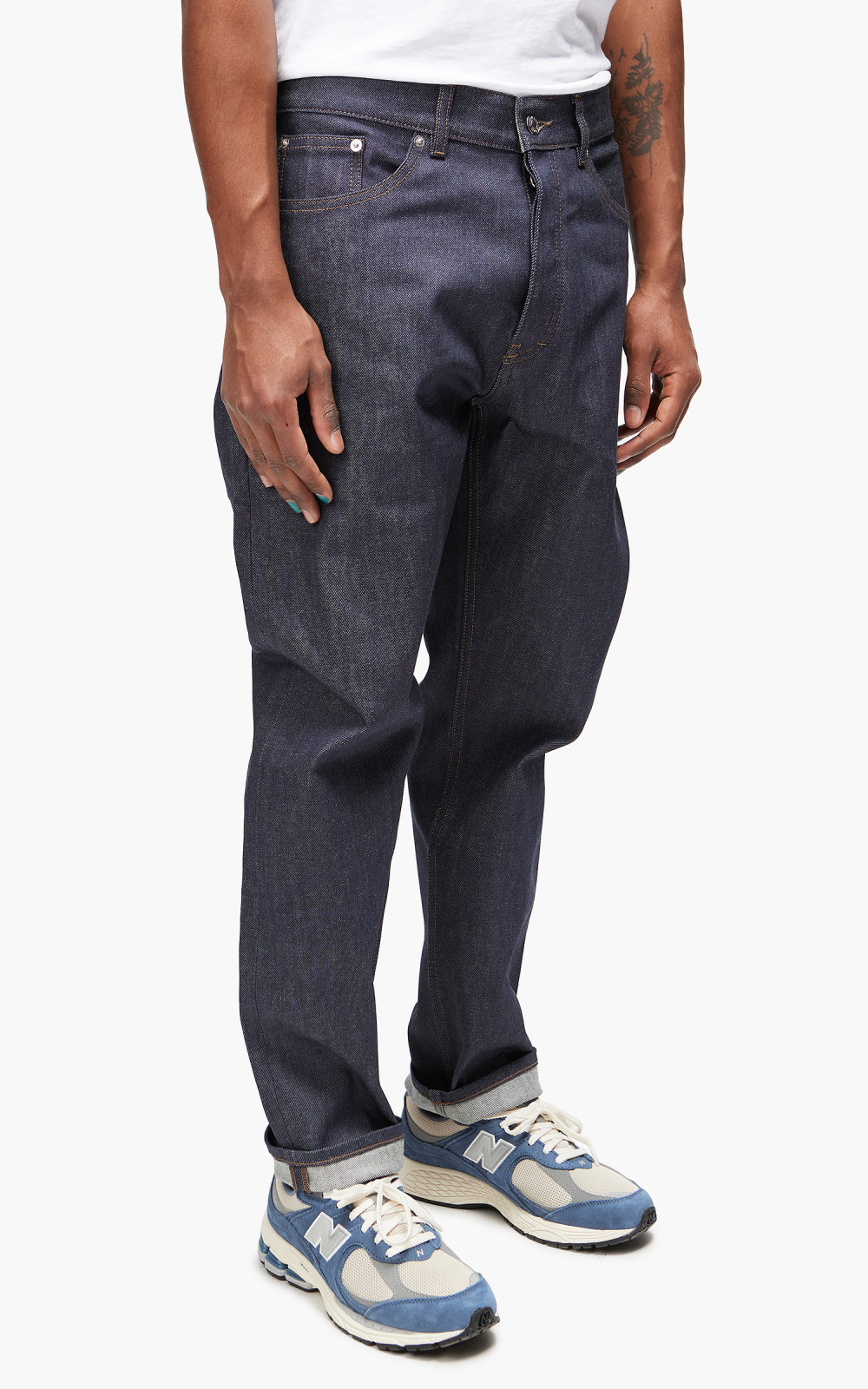 デニム・ジーパン MAISON KITSUNE WIDE PLEATED BLUE JEANS MAISON KITSUNE｜Maison Kitsune/(W)PLEATED DENIM JEANS