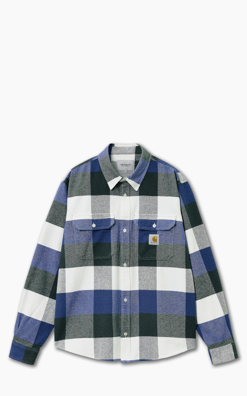 Carhartt WIP L/S Lyman Shirt Lyman Check/Discovery Green