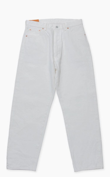 Kaptain Sunshine 5P Zipper Front Denim Pants One Wash White