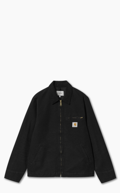 Carhartt WIP Detroit Jacket Dearborn Canvas Black/Black Aged Canvas