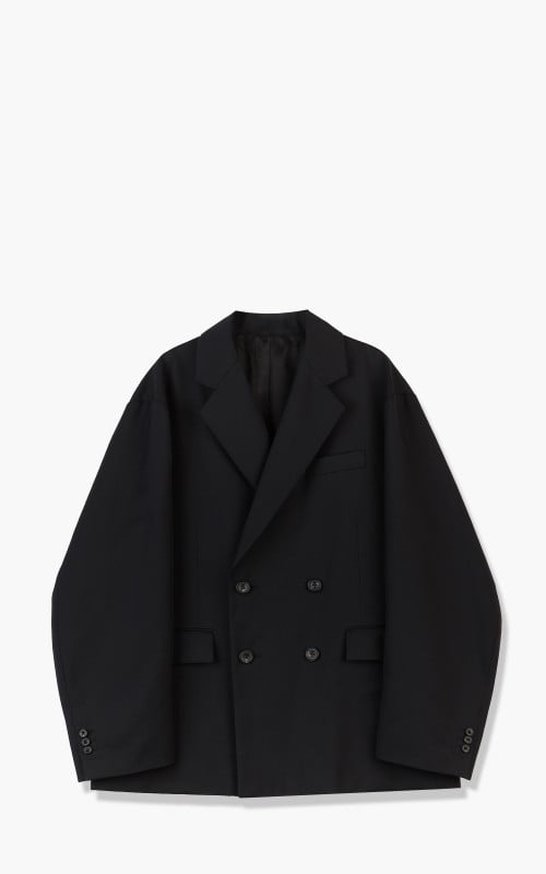 Oversized Double Breasted Jacket Black