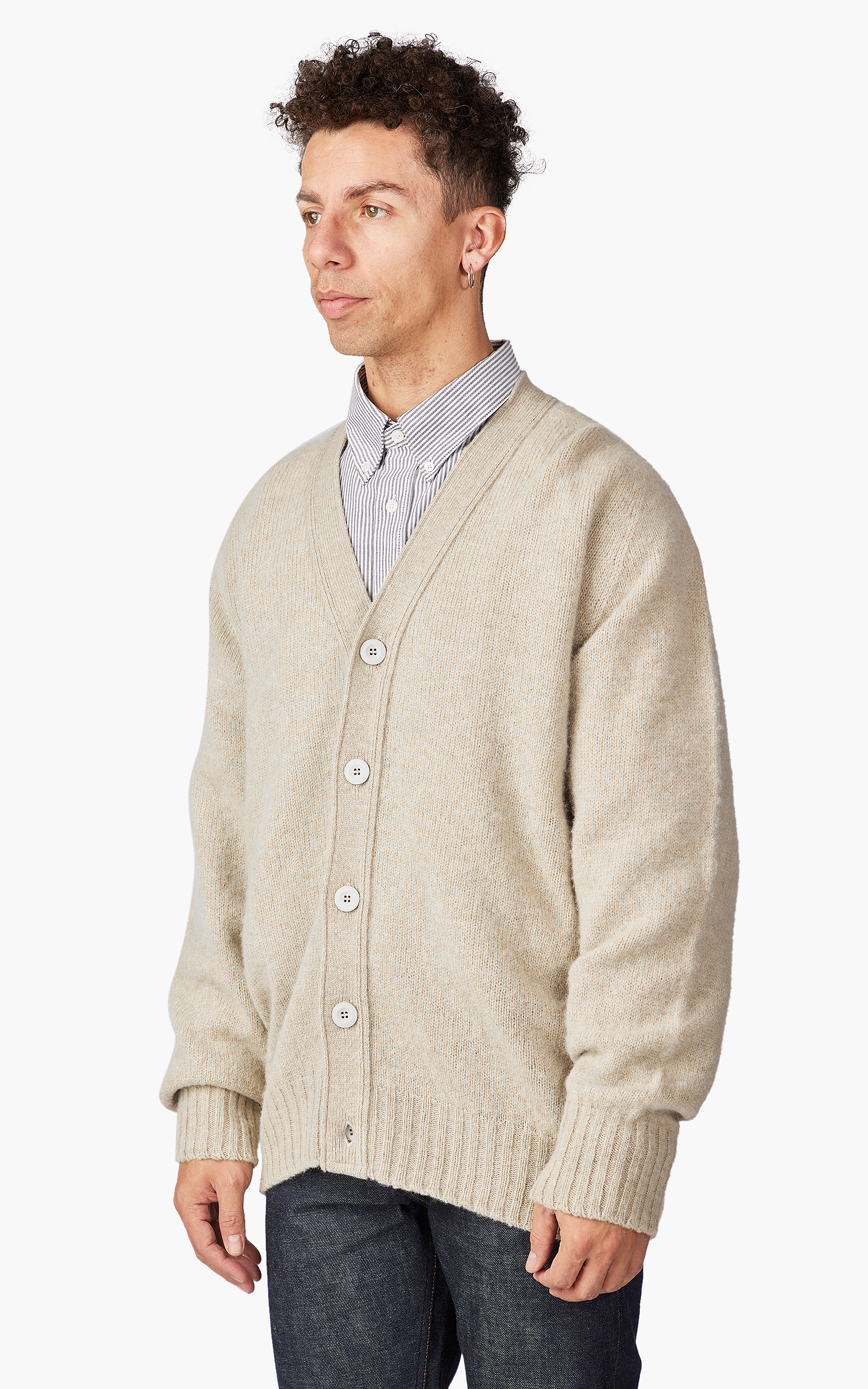 Howlin' Shaggy Bear Cardigan Biscuit | Cultizm