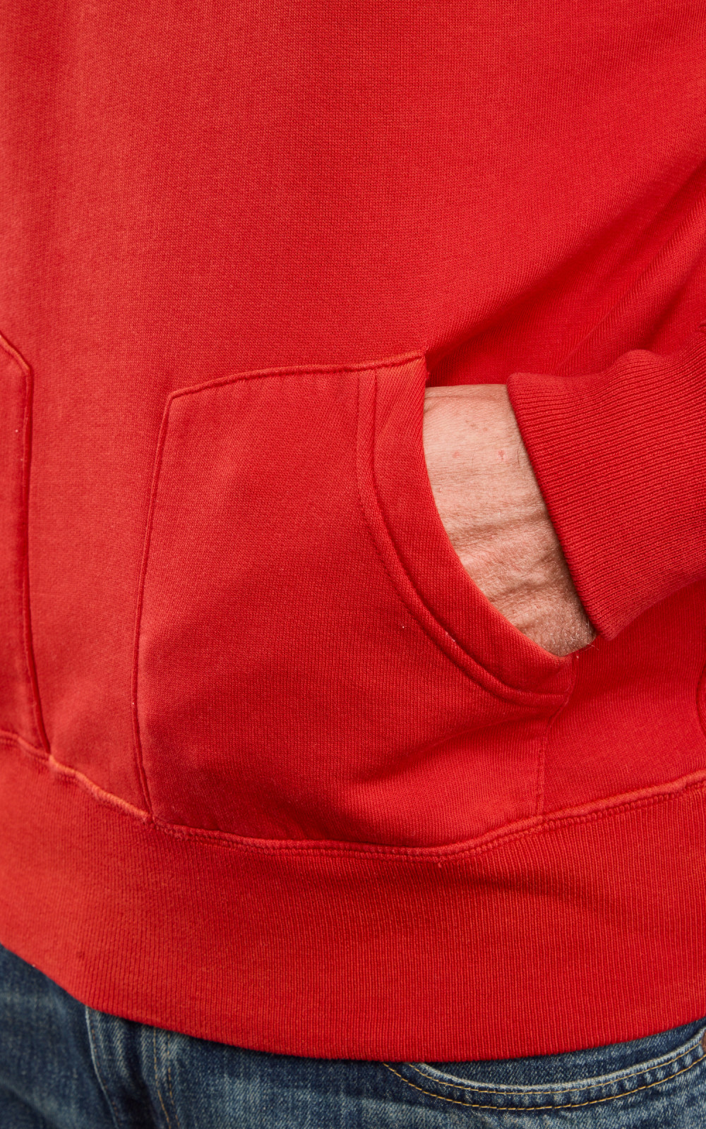 RRL Ranch Logo Hoodie Faded Red | Cultizm