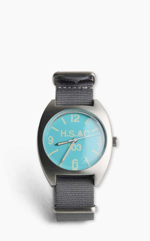 M.R.M.W. Royal Army H.S. W10 Air Force Watch Blue Dial Grey Nylon Strap