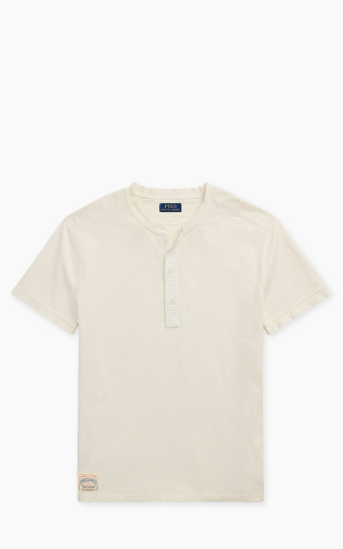 Polo Ralph Lauren Terry Short-Sleeve Henley Shirt Estate Cream