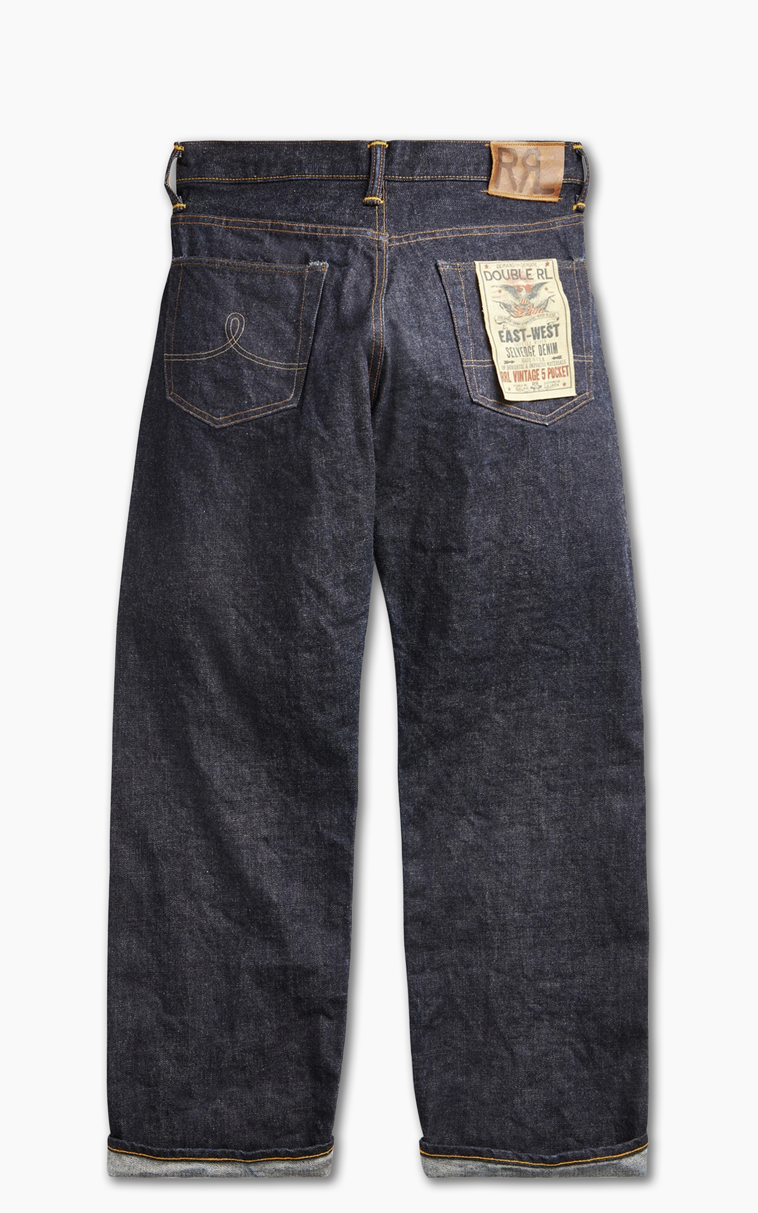 Vintage 5-Pocket East-West Selvedge Jeans Indigo