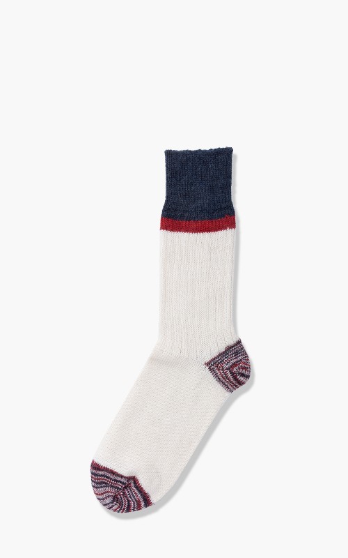 Merz b. Schwanen S73 Retro Sport Socks Nature/Red