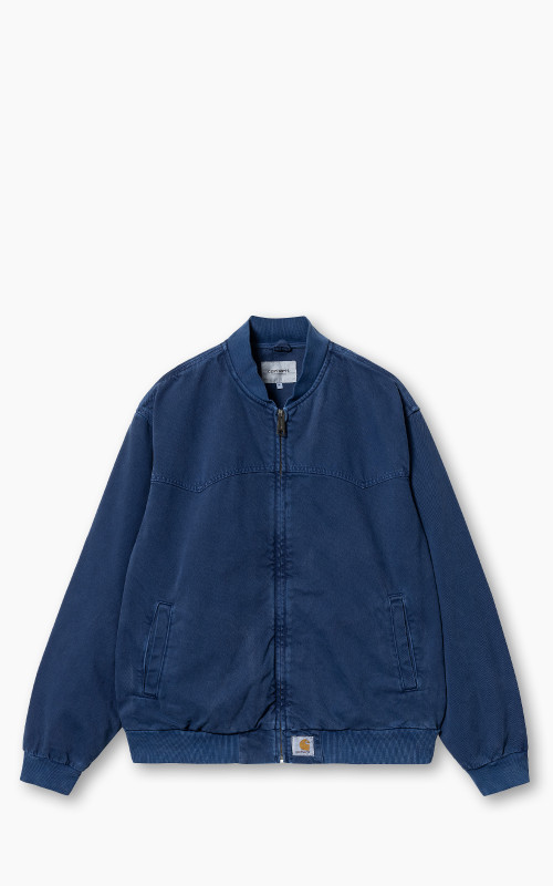 Carhartt WIP OG Santa Fe Bomber Clark Twill Elder Stone Dyed