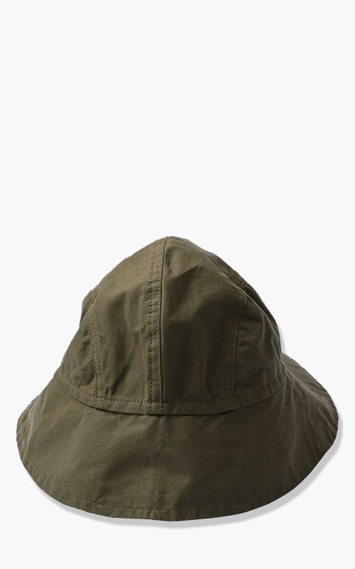 Margaret Howell‎ MHL. Sou´wester Washed Waxed Cotton Hat Dark Khaki