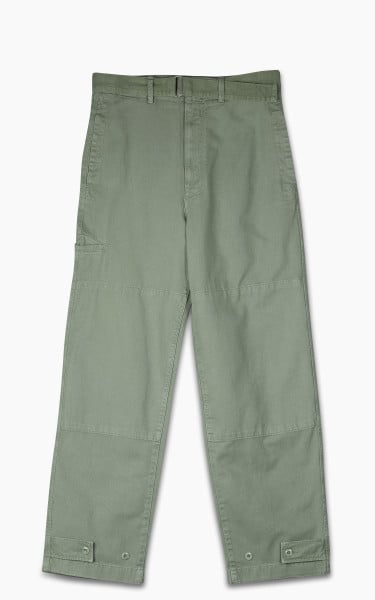 Lemaire Military Pants Garment Dyed Denim Hedge Green