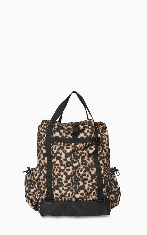 Engineered Garments UL 3 Way Bag Polyester Black/Brown Leopard Print