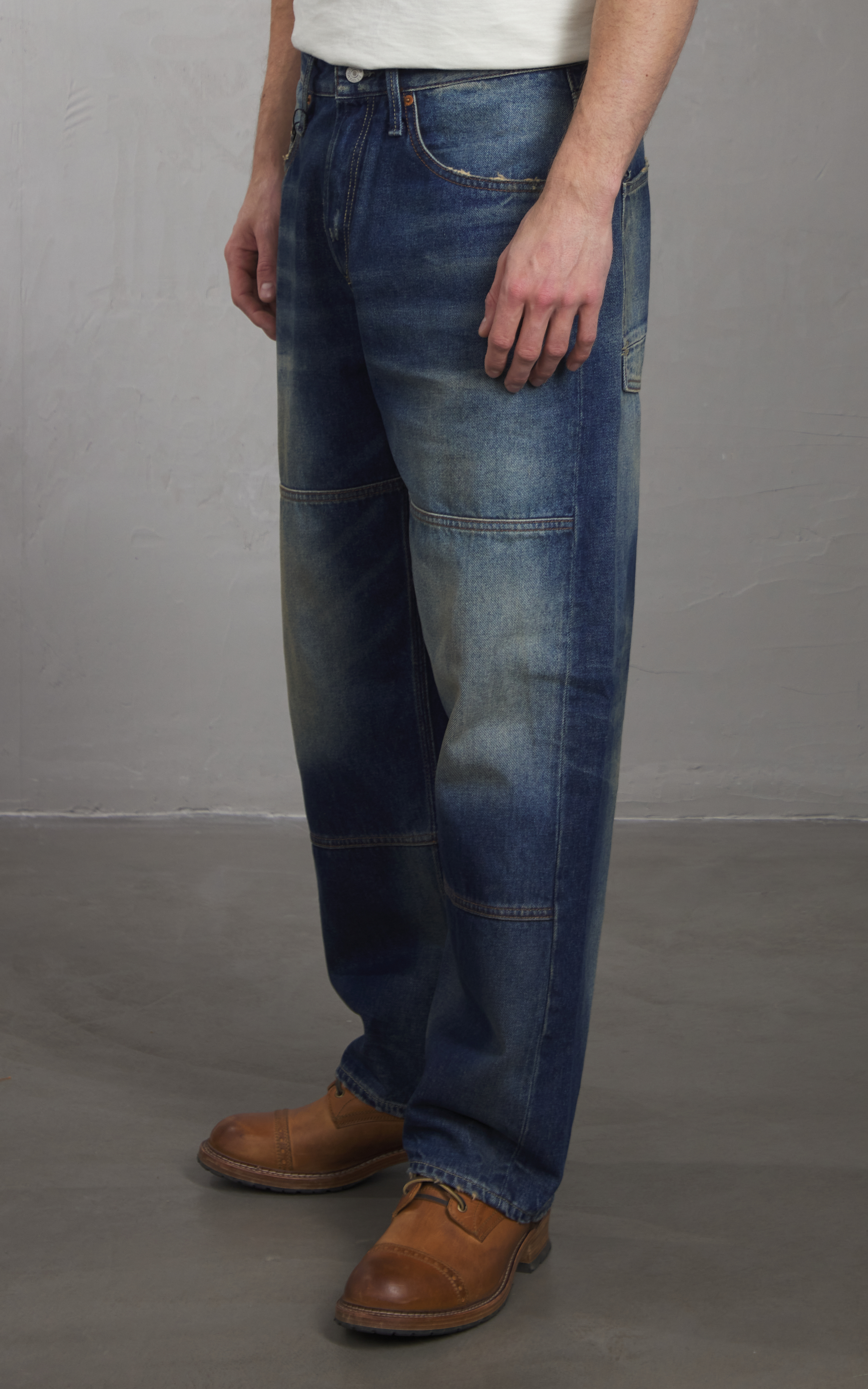 Denham Sasuke Work NBS Mid Blue | Cultizm