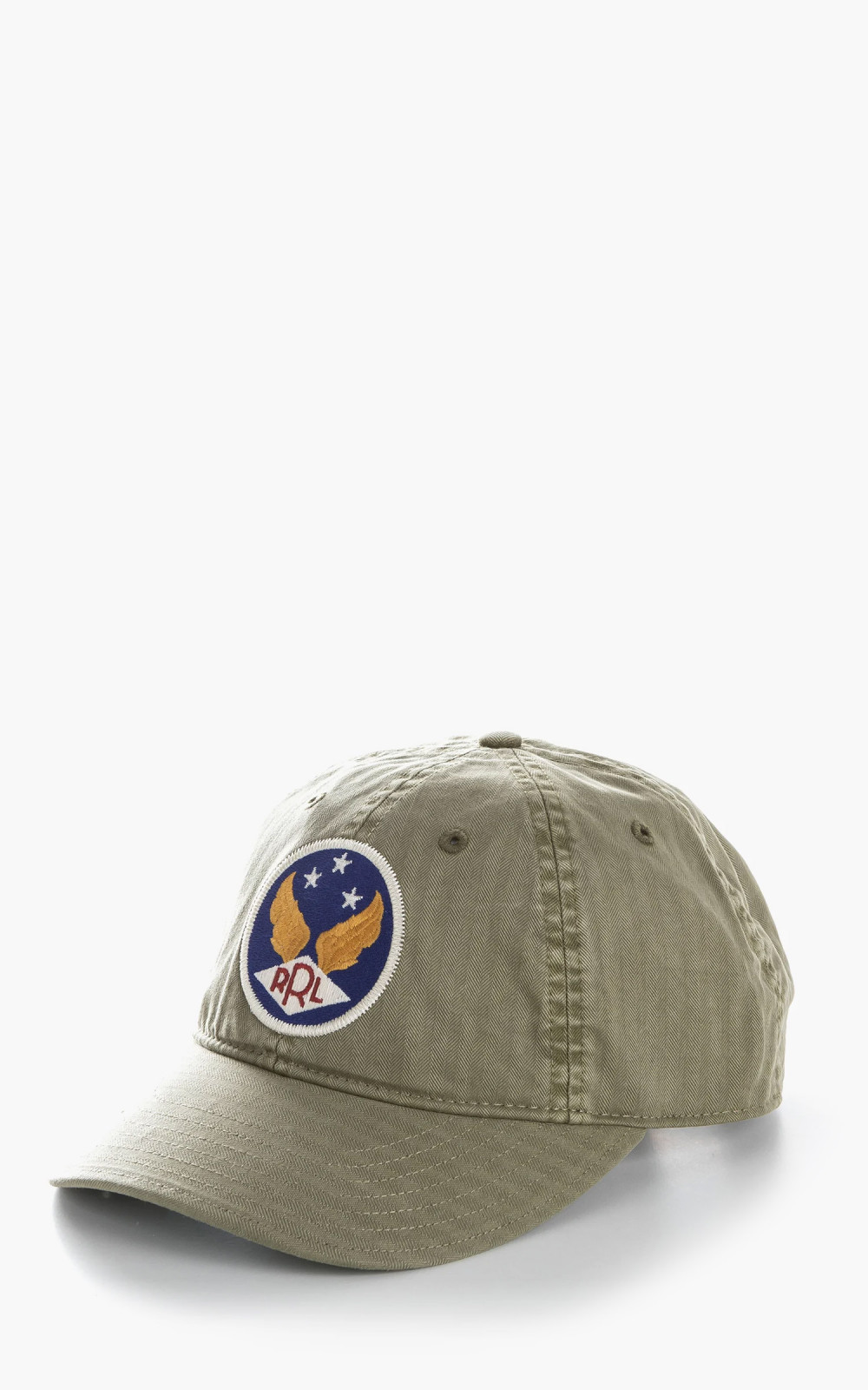 RRL Winged Logo Baseball Cap Garment Dyed Brewster Green Cultizm