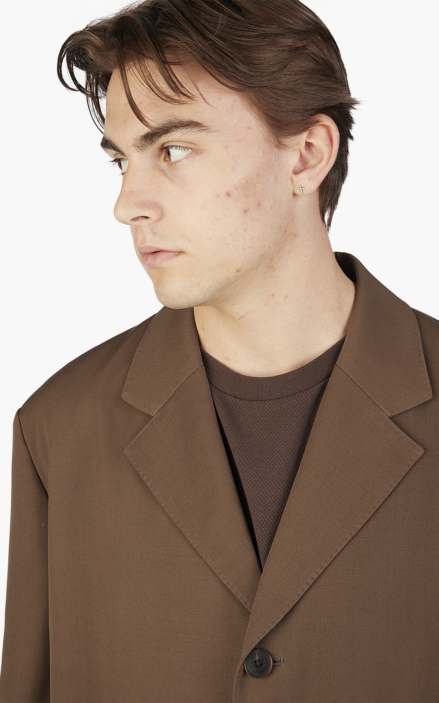 Auralee Light Wool Max Gabardine Coat Dark Brown | Cultizm