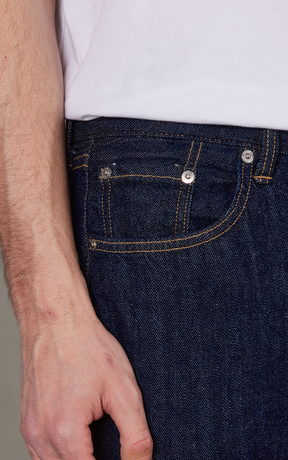 AKT33 Dry Indigo 13.5oz Rainbow Selvedge Denim Regular Taper